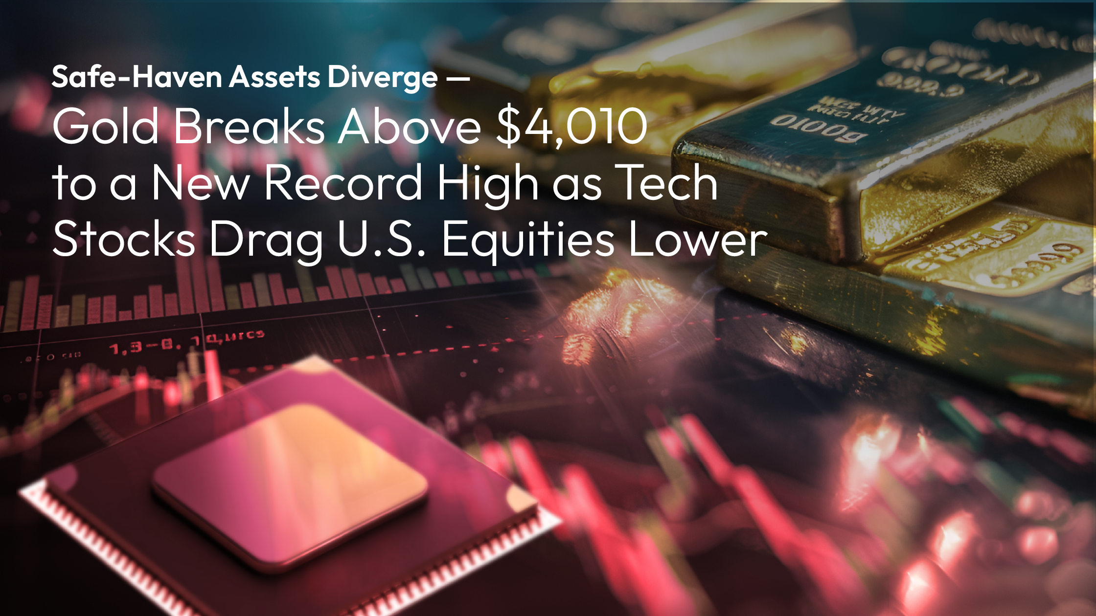 You are currently viewing Amillex Daily Market Commentary: Safe-Haven Assets Diverge — Gold Breaks Above $4,010 to a New Record High as Tech Stocks Drag U.S. Equities Lower