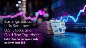閱讀有關該文章的更多信息 Amillex Daily Market Commentary: Earnings Season Lifts Sentiment — U.S. Stocks and Gold Rise Together; LVMH Sparks European Rally as Silver Tops $53