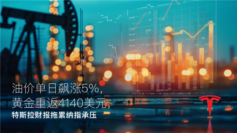 Read more about the article Amillex每日汇评：油价单日飙涨5%，黄金重返4140美元，特斯拉财报拖累纳指承压