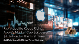 En savoir plus sur l'article Amillex Daily Market Review: Risk Appetite Keeps Rising, Apple’s Market Cap Surpasses $4 Trillion for the First Time, Gold Falls Below $3,900 to a Three-Week Low