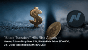 Read more about the article Amillex Daily Market Commentary: “Black Tuesday” Hits Risk Assets — Nasdaq Futures Drop Over 1.5%, Bitcoin Falls Below $104,000, U.S. Dollar Index Reclaims the 100 Level