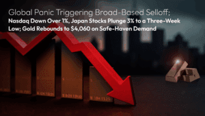 Lesen Sie mehr zum Artikel Amillex Daily Market Commentary: Global Panic Triggering Broad-Based Selloff; Nasdaq Down Over 1%, Japan Stocks Plunge 3% to a Three-Week Low; Gold Rebounds to $4,060 on Safe-Haven Demand