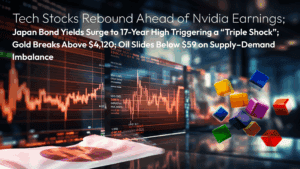 Read more about the article Amillex Daily Market Commentary: Tech Stocks Rebound Ahead of Nvidia Earnings; Japan Bond Yields Surge to 17-Year High Triggering a “Triple Shock”; Gold Breaks Above $4,120; Oil Slides Below $59 on Supply–Demand Imbalance