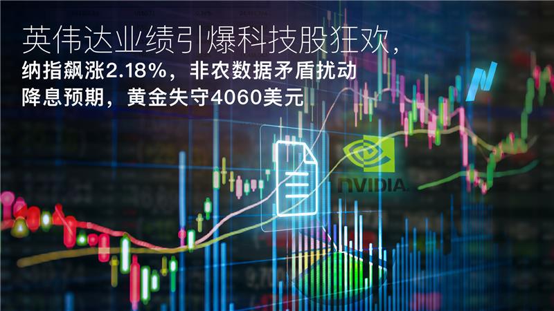 Read more about the article Amillex每日汇评：英伟达业绩引爆科技股狂欢，纳指飙涨2.18%，非农数据矛盾扰动降息预期，黄金失守4060美元