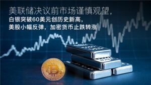 阅读有关该文章的更多信息 Amillex每日汇评：美联储决议前市场谨慎观望，白银突破60美元创历史新高，美股小幅反弹，加密货币止跌转涨