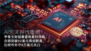 閱讀有關該文章的更多信息 Amillex每日汇评：AI泡沫担忧重燃！甲骨文财报暴雷拖累科技股，白银突破62美元再创新高，比特币失守9万美元关口