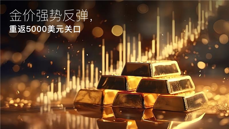 您当前正在查看 Amillex安迈每日汇评｜金价强势反弹，重返5000美元关口 