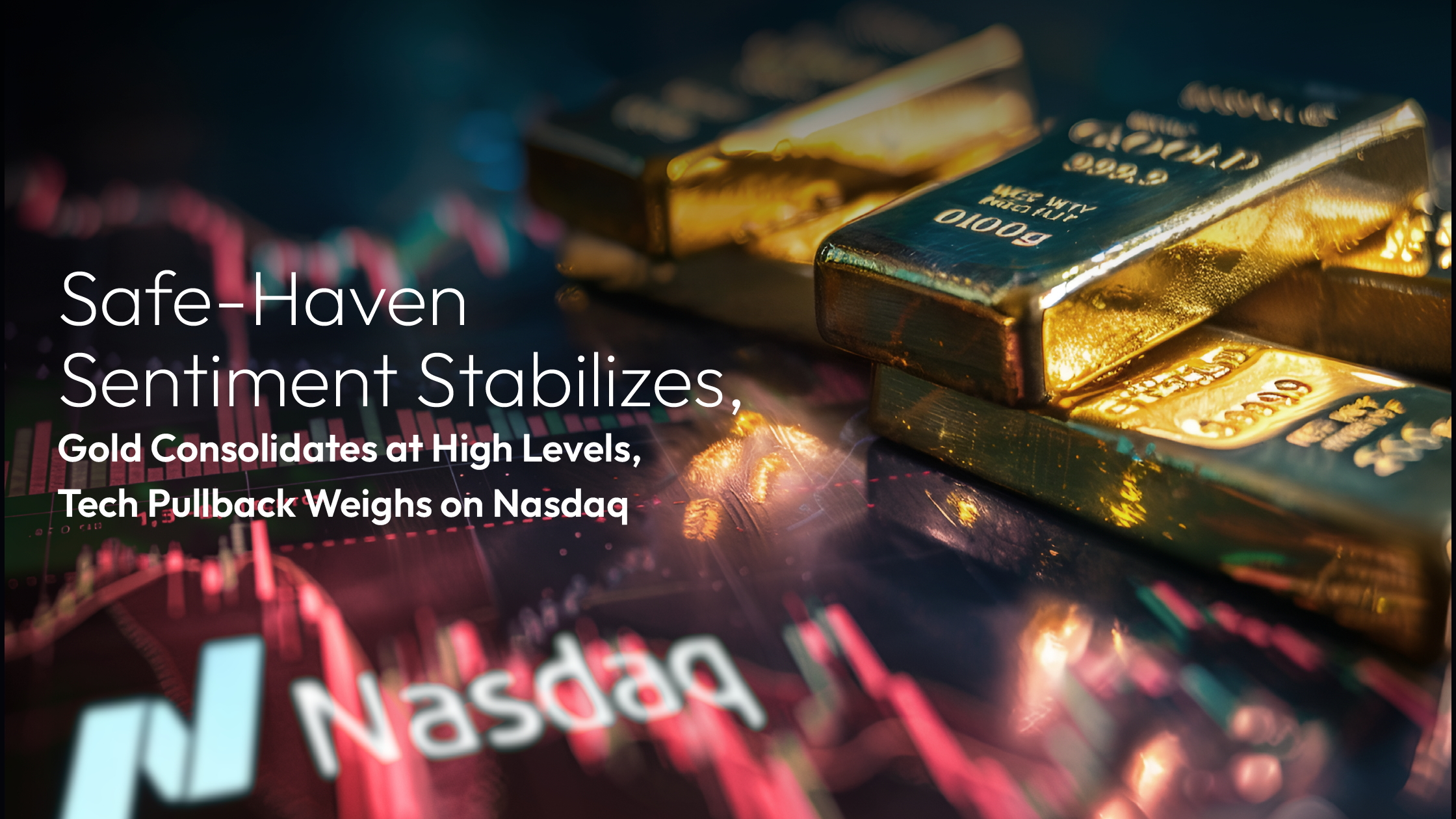Sie sehen gerade Amillex Daily Market Commentary | Safe-Haven Sentiment Stabilizes, Gold Consolidates at High Levels, Tech Pullback Weighs on Nasdaq 
