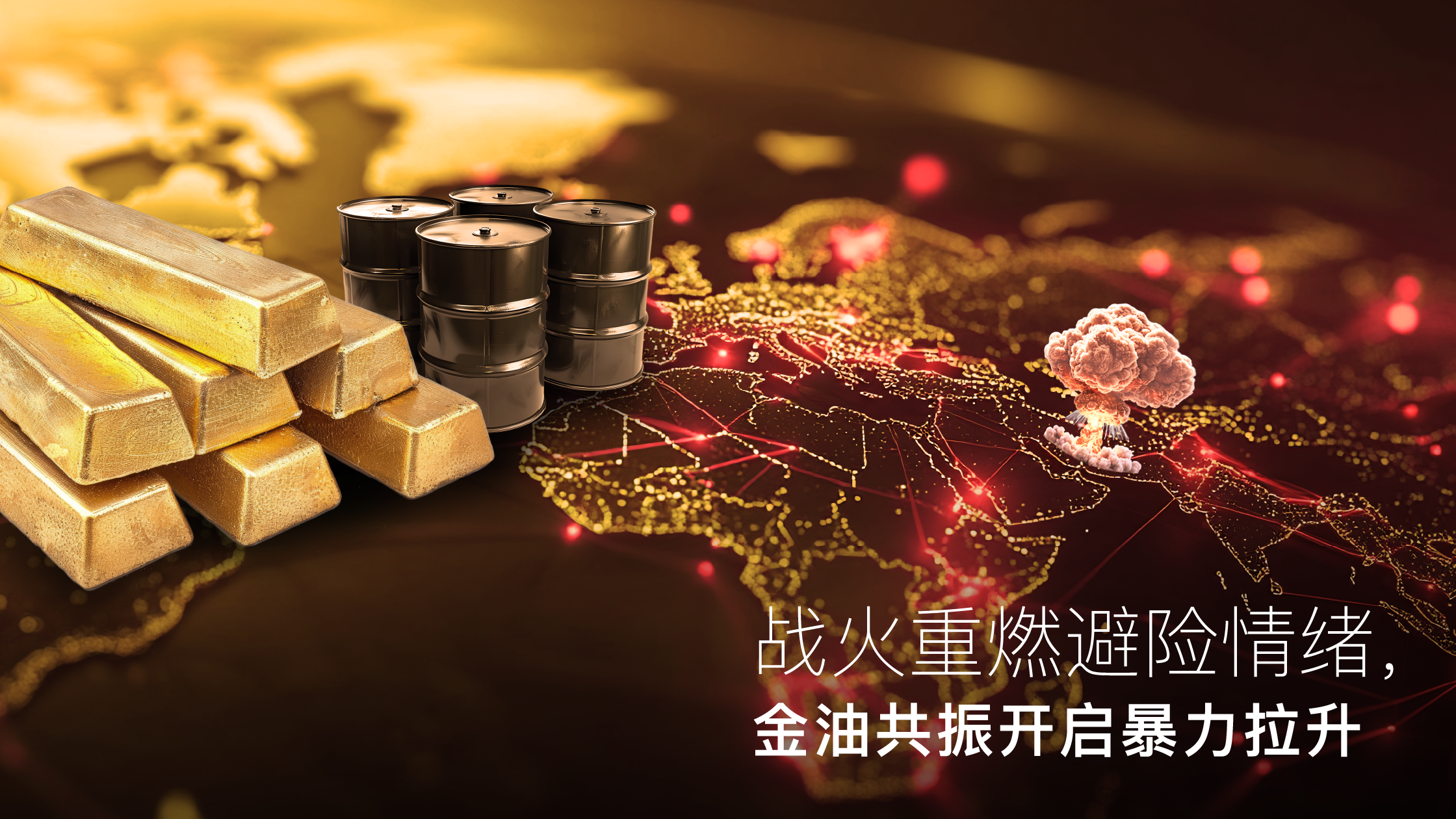 You are currently viewing Amillex安迈每日汇评｜战火重燃避险情绪，金油共振开启暴力拉升 