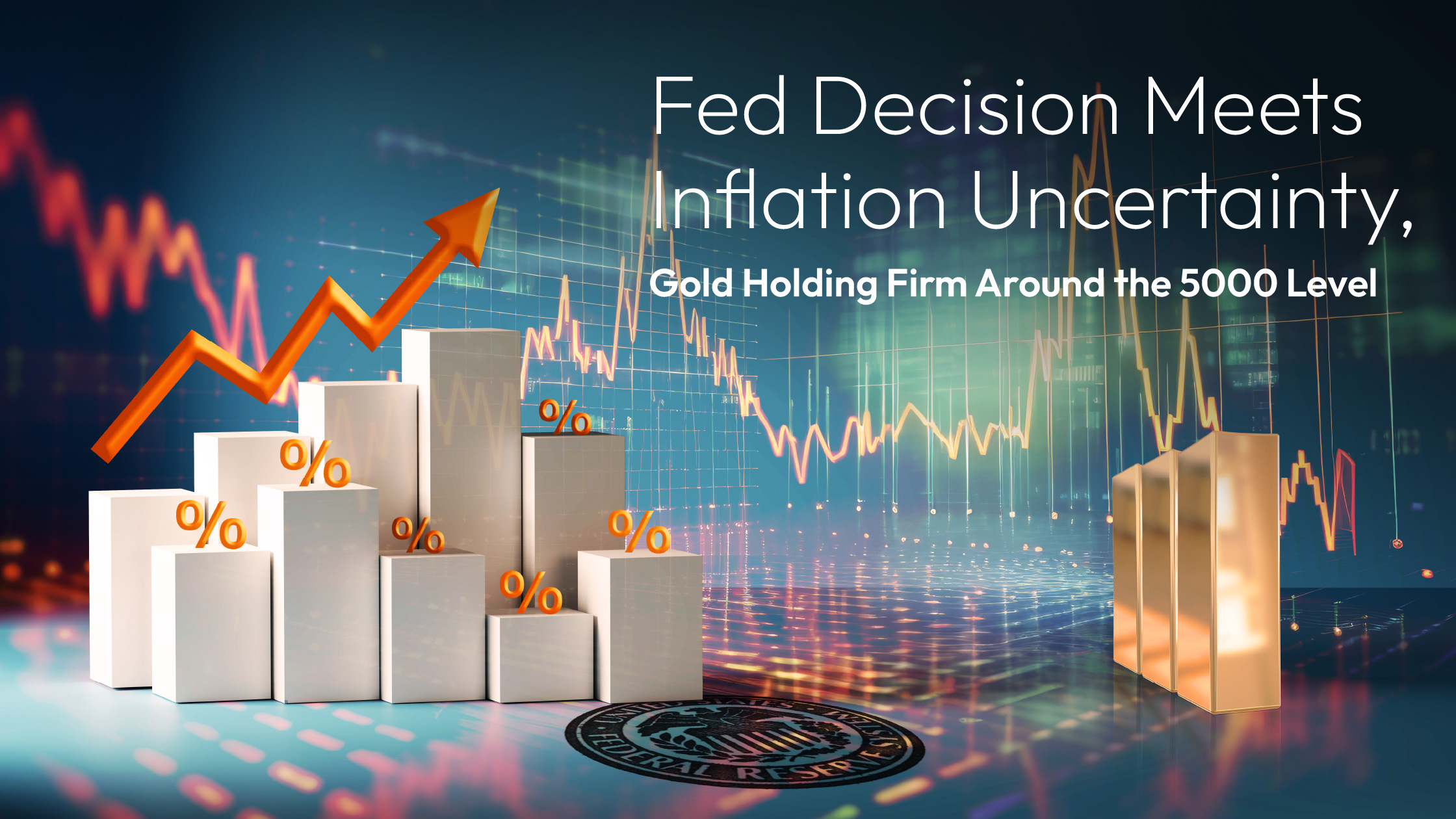Sie sehen gerade Amillex Daily Market Commentary | Fed Decision Meets Inflation Uncertainty, Gold Holding Firm Around the 5000 Level 