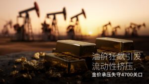 기사에 대해 자세히 알아보세요 Amillex安迈每日汇评｜油价狂飙引发流动性挤压，金价承压失守4700关口