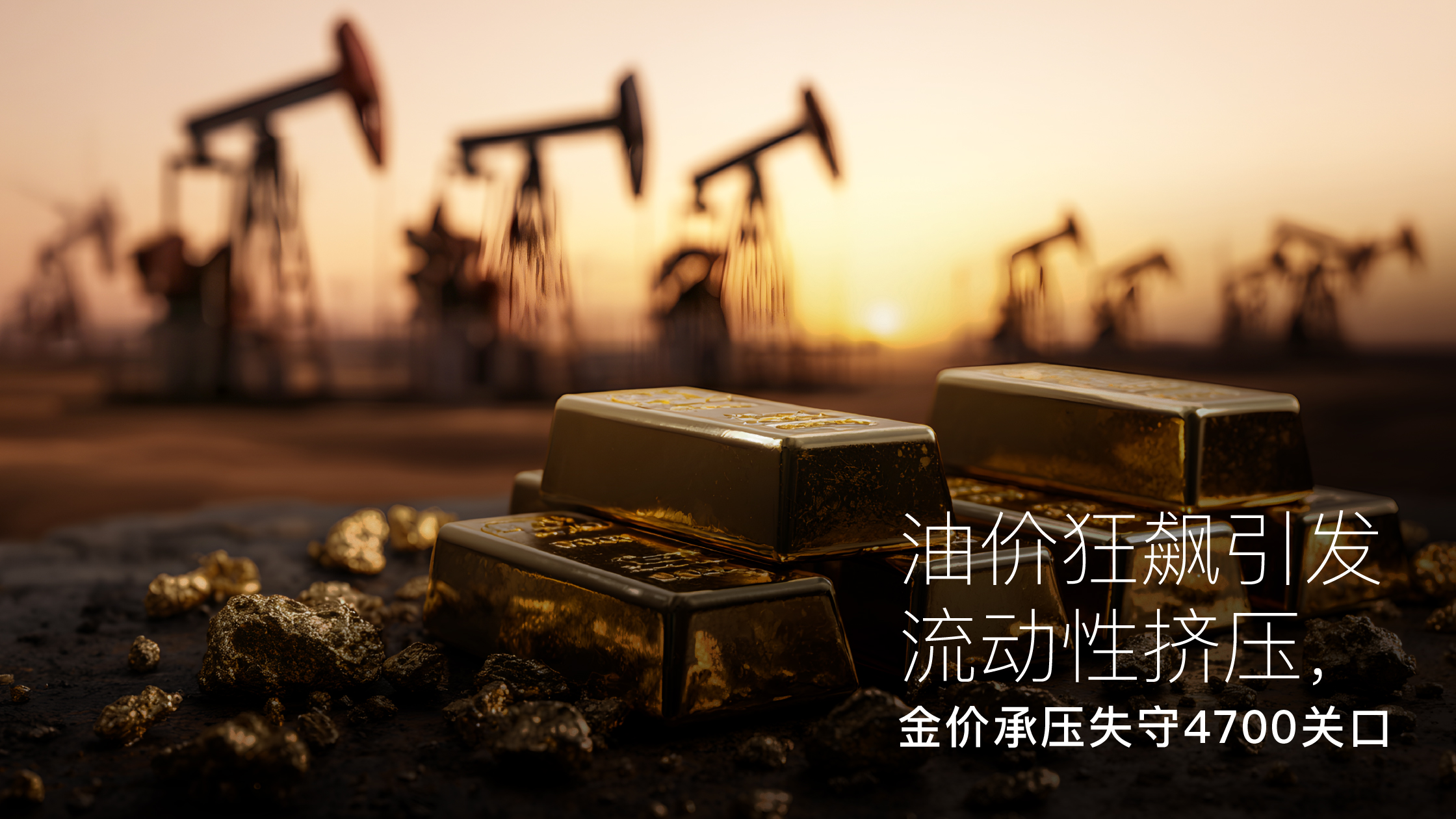 شما در حال حاضر در حال مشاهده هستید Amillex安迈每日汇评｜油价狂飙引发流动性挤压，金价承压失守4700关口