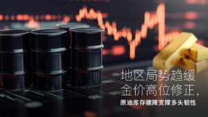 閱讀有關該文章的更多信息 Amillex安迈每日汇评｜地区局势趋缓金价高位修正，原油库存骤降支撑多头韧性