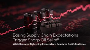 Lesen Sie mehr zum Artikel Amillex Daily Market Commentary | Easing Supply Chain Expectations Trigger Sharp Oil Selloff While Renewed Tightening Expectations Reinforce Gold’s Resilience 