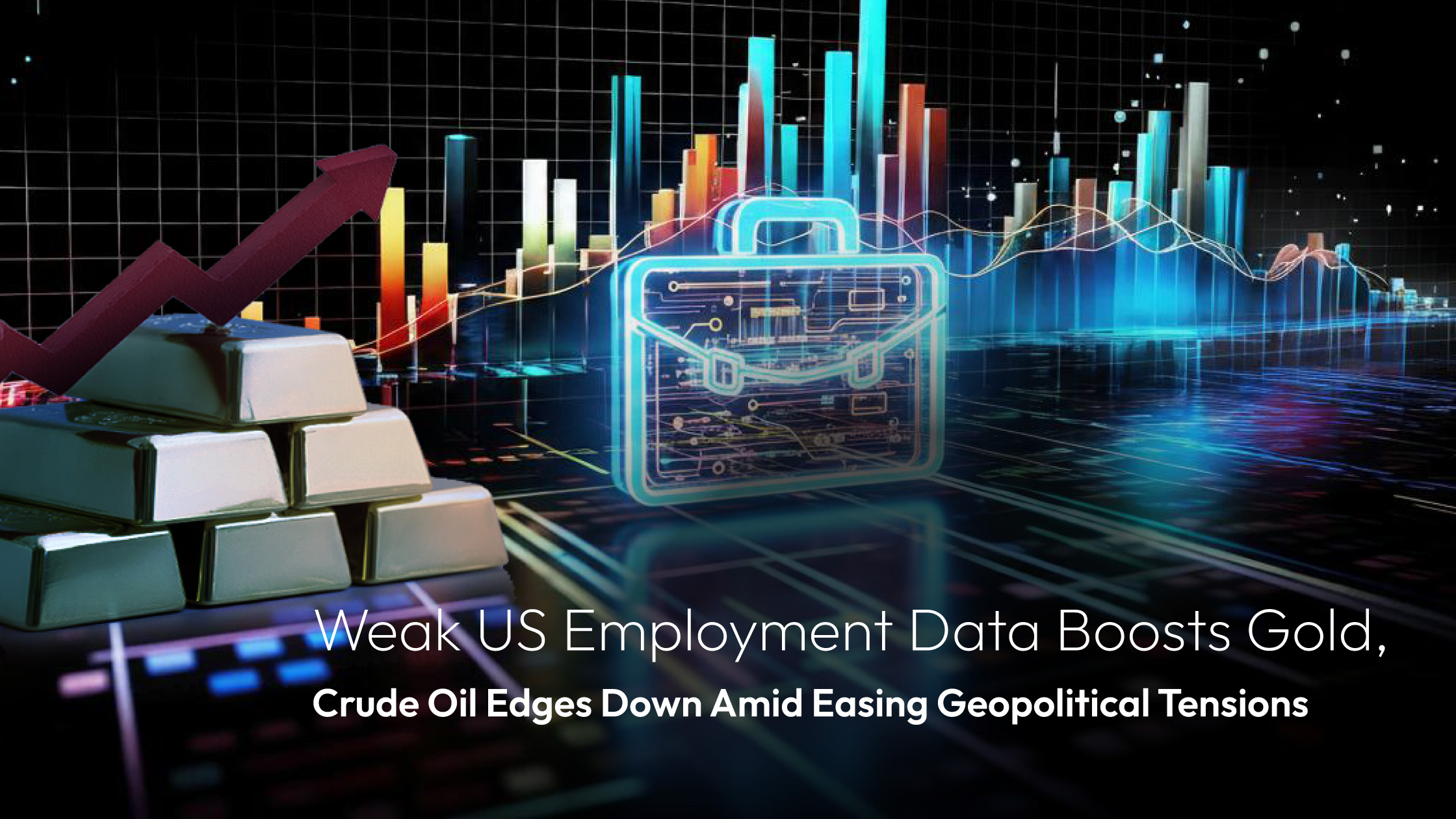 درباره مقاله بیشتر بخوانید Amillex Daily Market Commentary | Weak US Employment Data Boosts Gold, Crude Oil Edges Down Amid Easing Geopolitical Tensions