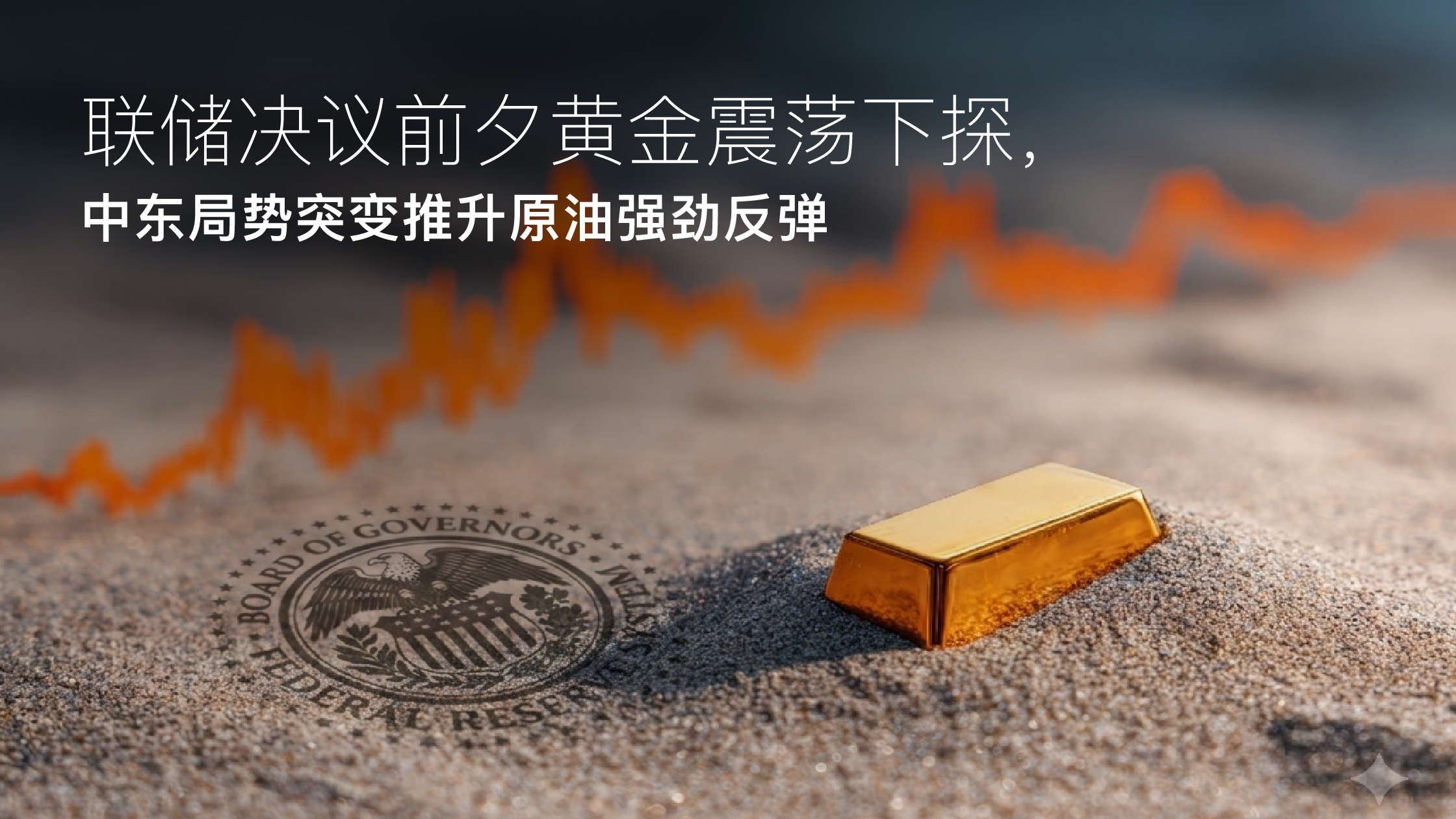 Sie sehen gerade Amillex安迈每日汇评｜联储决议前夕黄金震荡下探，中东局势突变推升原油强劲反弹