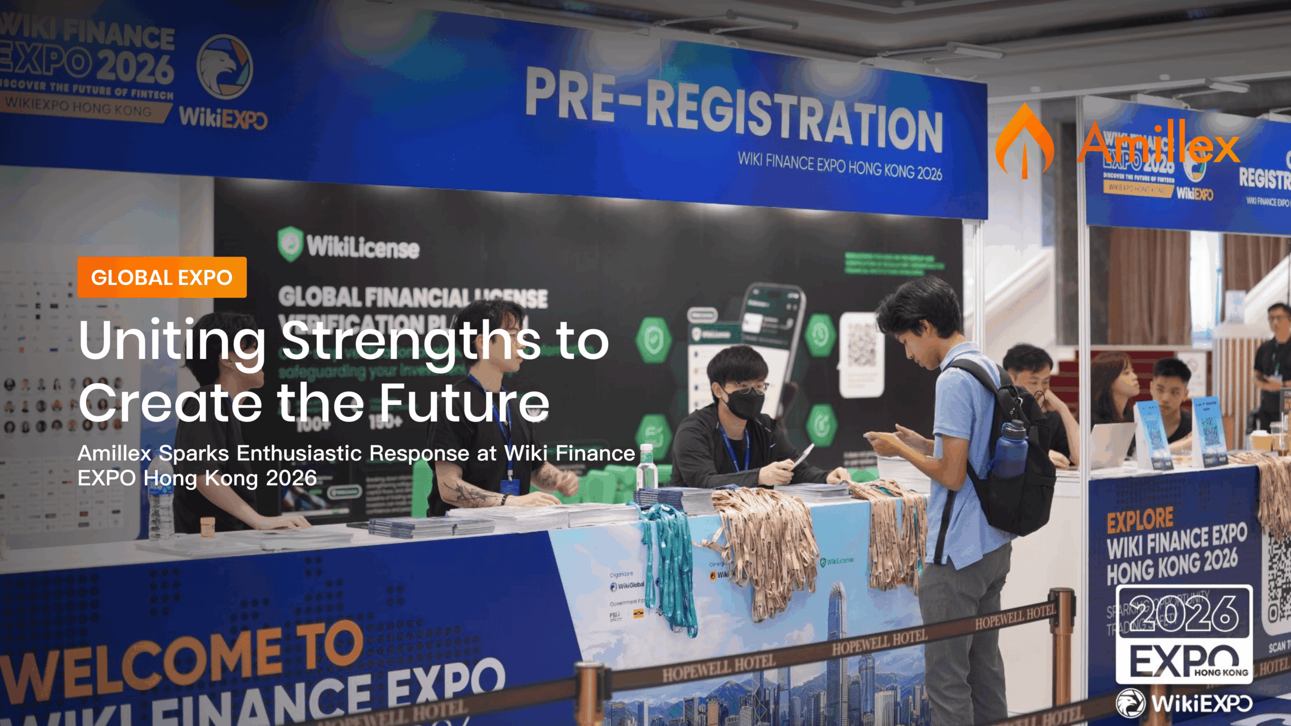 Read more about the article Uniting Strengths to Create the Future | Amillex Sparks Enthusiastic Response at Wiki Finance EXPO Hong Kong 2026